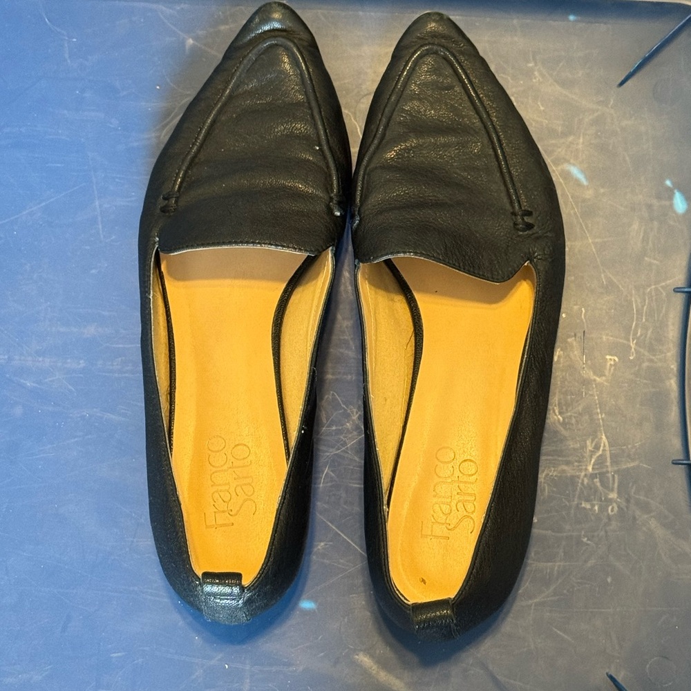 Franco Sarto Black Flats